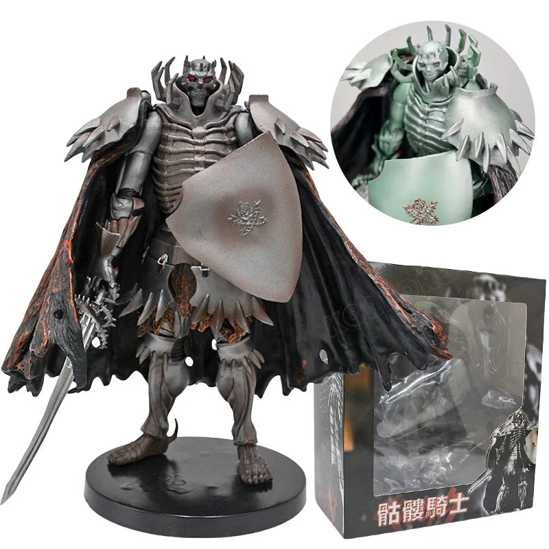 21cm Berserk Skull Knight Anime Figure Dokuro no Kishi Action Figure Guts Berserker Armor Figurine Collectible Model Doll Toys