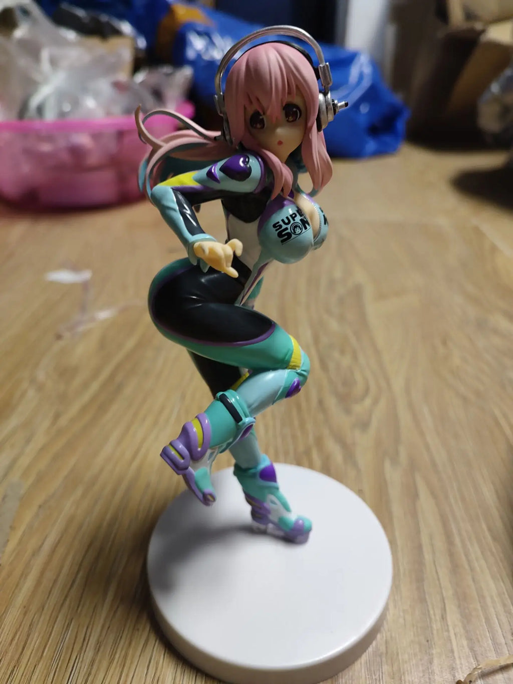 19cm 2023 newest In stock Japanese original anime figure Racing Suit Super Sonico action figure collectible model toys for boys