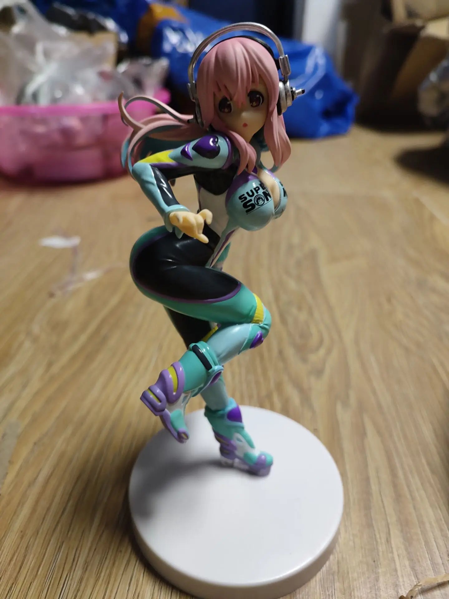 19cm 2023 newest In stock Japanese original anime figure Racing Suit Super Sonico action figure collectible model toys for boys