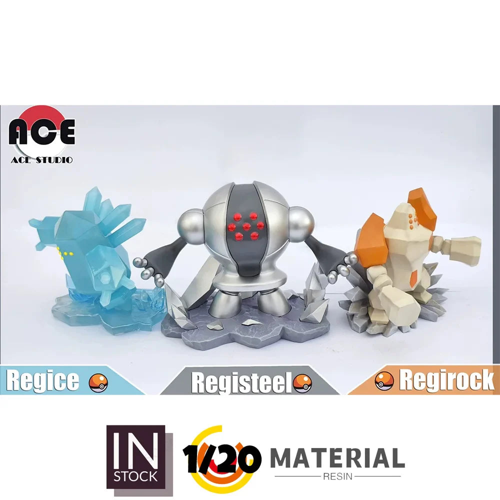 [LAGERND] 1/20 Scale World Figur [ACE Studio] - Regirock & Regice & Registeel