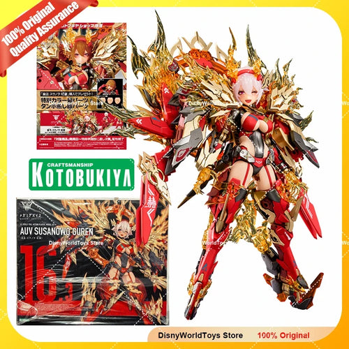100% original Kotobukiya Megami Device 1/12 Mecha Girl Plamo KP745 AUV Susanowo Guren Genuine In Stock Figure Model Toys