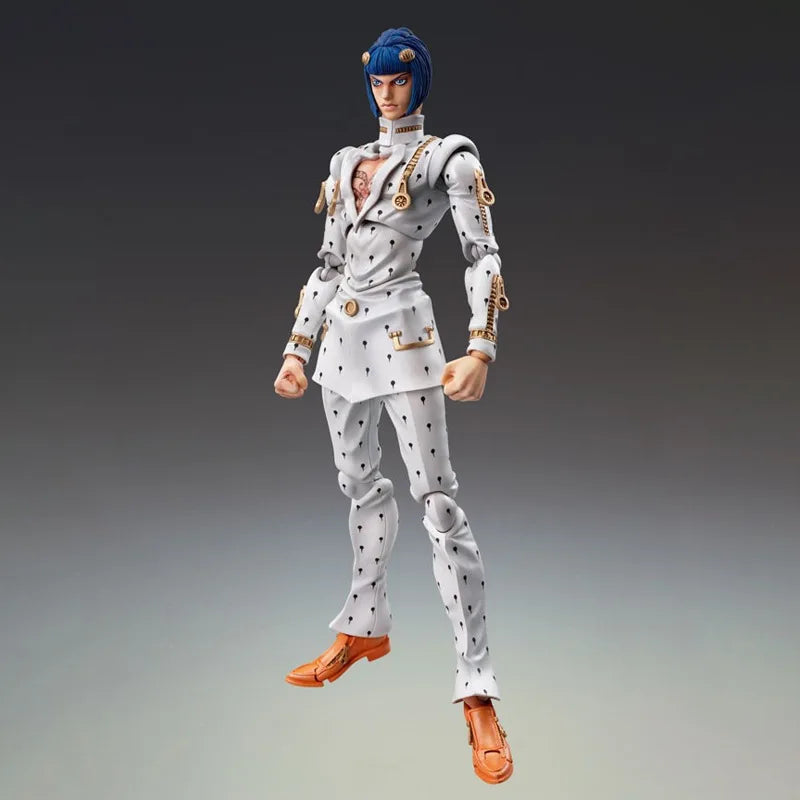 Jojo’s Bizarre Adventure: Golden Wind Bruno Buccellati Anime Mobile Articulated Action Figure Model Kit Desk Ornament Toys Gift