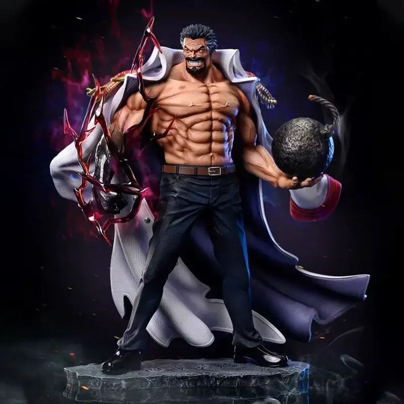 Anime Iron Fist Monkey D Garp Action Figures Cape Heroes One Piece Figures PVC Collection Statue Model Toys Decoration Gifts