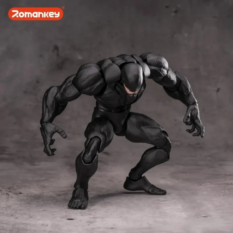 Romankey Big Guy Black Male Body Action Figure - Limited Edition Original PVC Muscle Replaceable Accessories for WF Exhibition