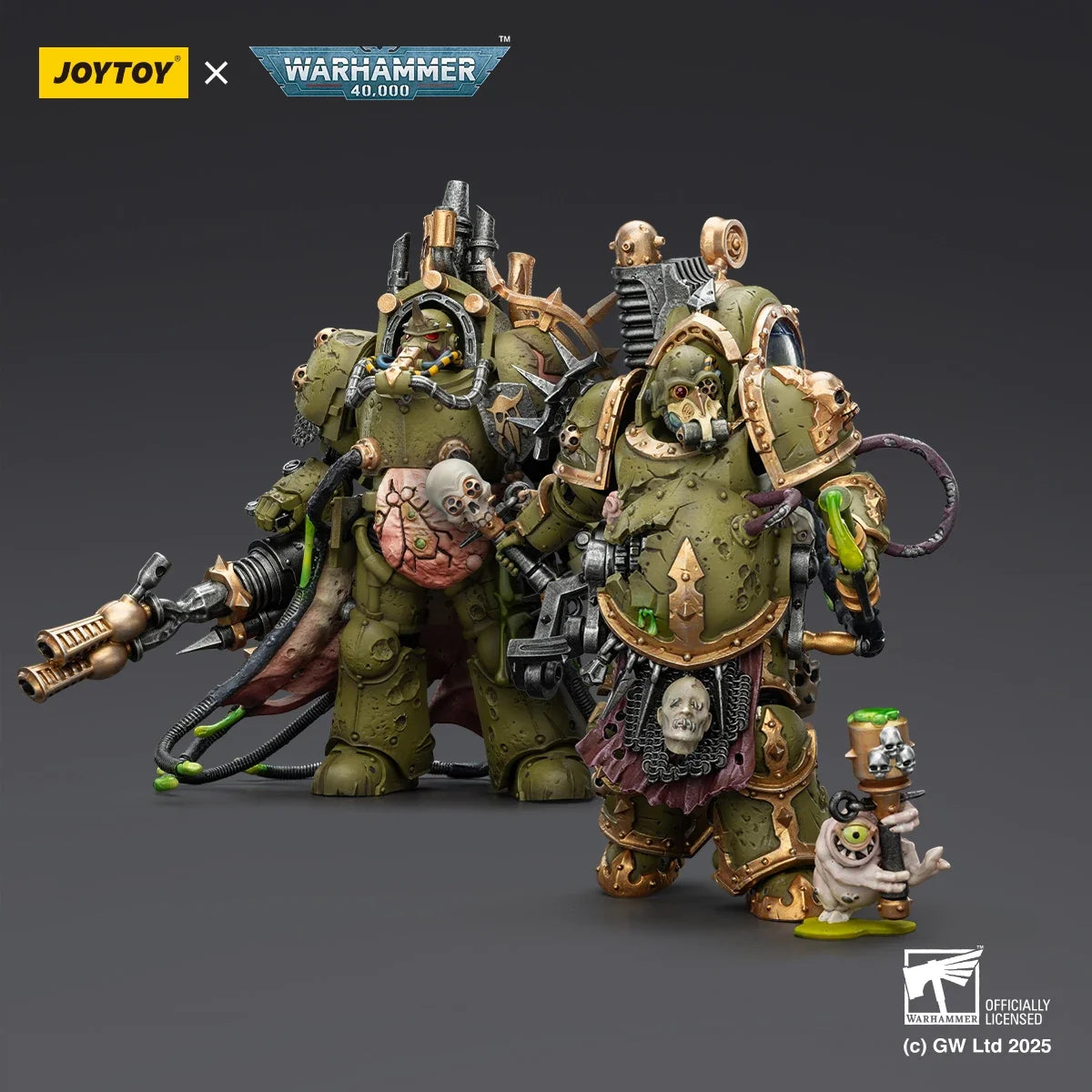 JOYTOY Warhammer 40K 1/18 Scale Death Guard Lord of Virulence Foul Blightspawn Action Figure Model Dolls Toys for Collection