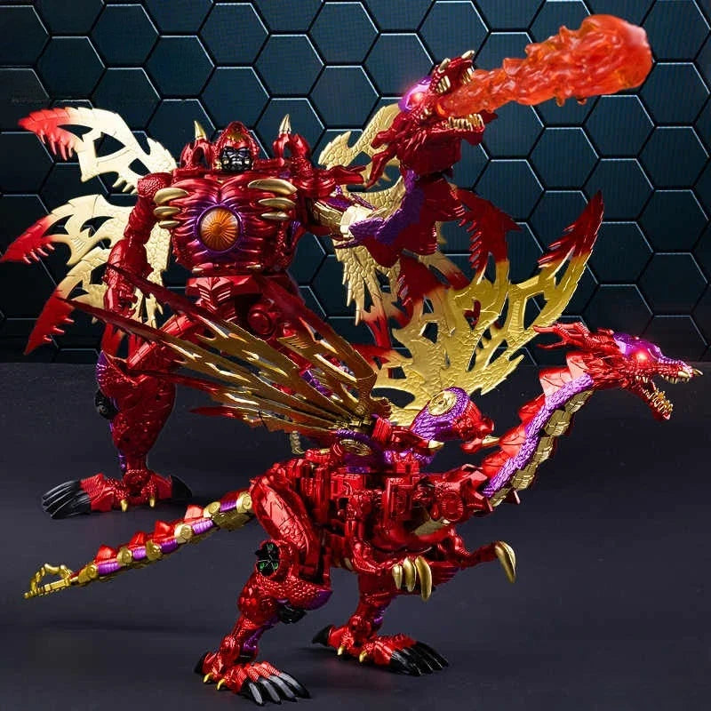 In Stock BMB Transformation Toy TAIBA RD-01 RD01 Extra Large TRANSMETAL 2 MG Red Dragon Battle Figure Model Collection Toy Gift