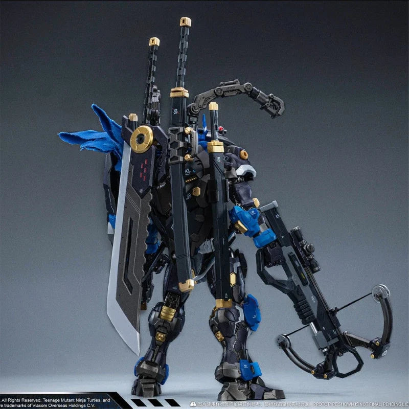 In stock HEATBOYS Alloy Mecha Ninja Turtles Leonardo 40th Anniversary Edition Ambush Night Tournament Moving Model