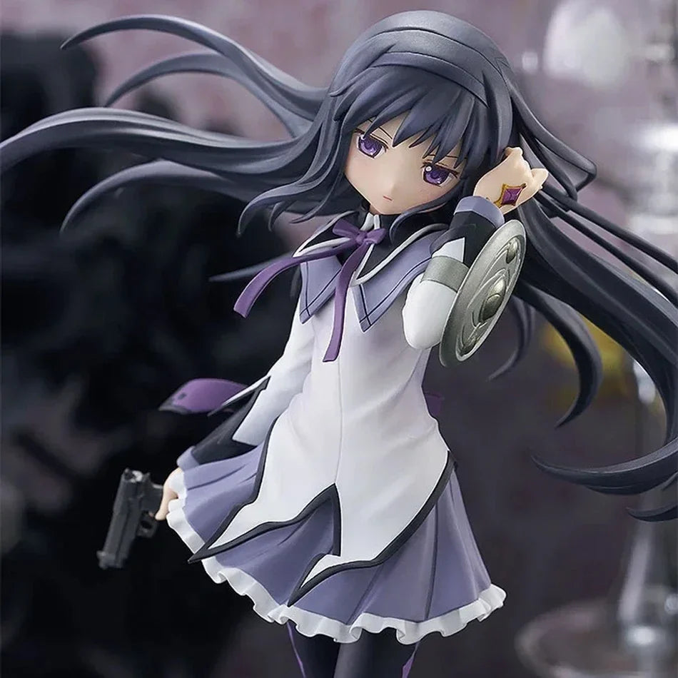 Anime Puella Magi Madoka Magica Figure 17cm Akemi Homura Action Figural Pvc Model Kawaii Decoration Doll Kids Toy Christmas Gift