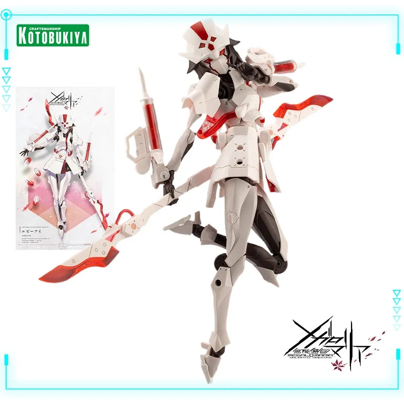 Kotobukiya Original Genuine Megalomaria Unlimited Universe Ruby Eye Mobile Suit Girl 16cm Assembly Model Action Figure Toys Gift