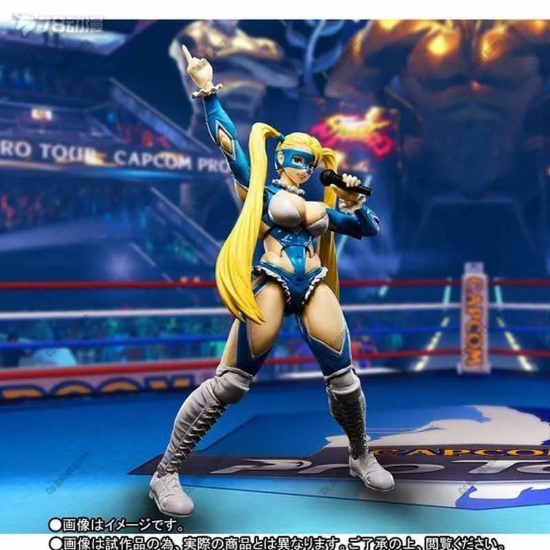 Bandai Original Model Kit SHF Street Fighter Anime Action Figure Mihua Nanakawa Model Toy Collectible Gift, Sent with Foam Box