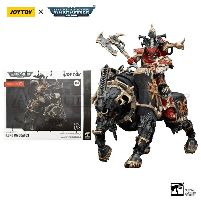 JOYTOY 1/18 Action Figure 40K World Eaters Lord Invocatus Anime Military Model