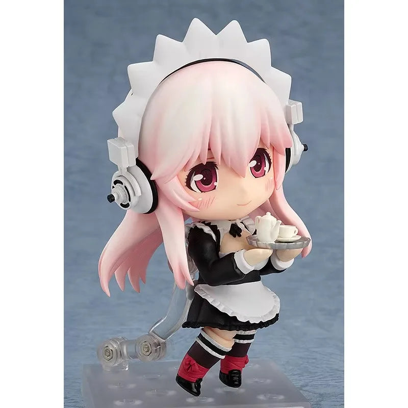 Original:Anime Figure Super Sonico #436 Q version figma PVC Action Anime Figure Model Toys Figure Collection Doll Gift