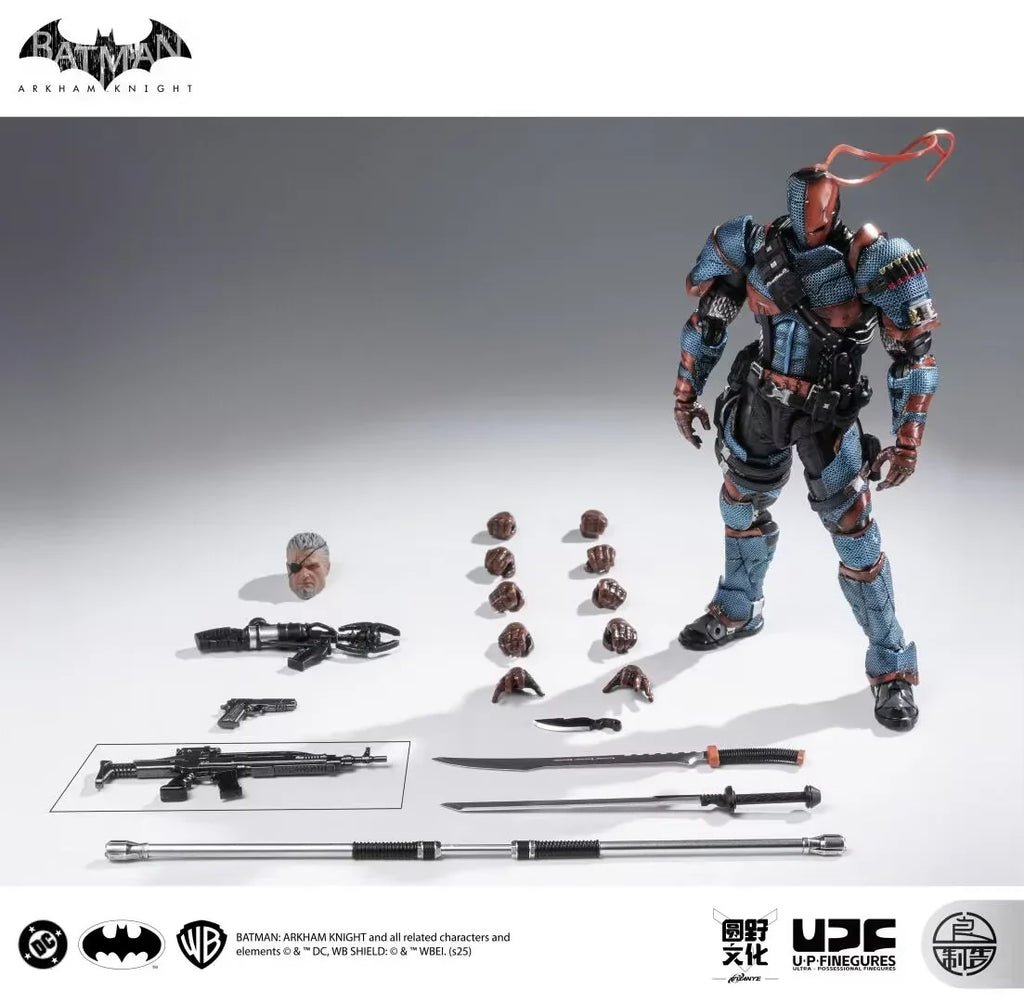 LPZZ ROUNO CUEURE DC002 1/12 Deathstroke Arkham Knight Finished Module Movable Batman Collectible Model Action Anime Figure Toy