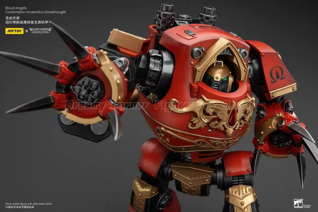 【In Stock】JOYTOY Warhammer 40K Blood Angels Contemptor-Incaendius Dreadnought 1/18 Action Figure with Articulated Joints