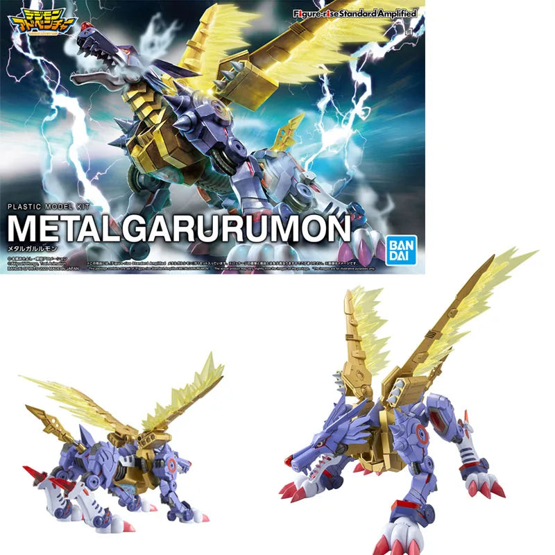 Bandai Genuine FRS Digimon Adventure Metal Garurumon War Greymon Omegamon X-Antibody Anime Action Figure Assembly Model Toy Gift