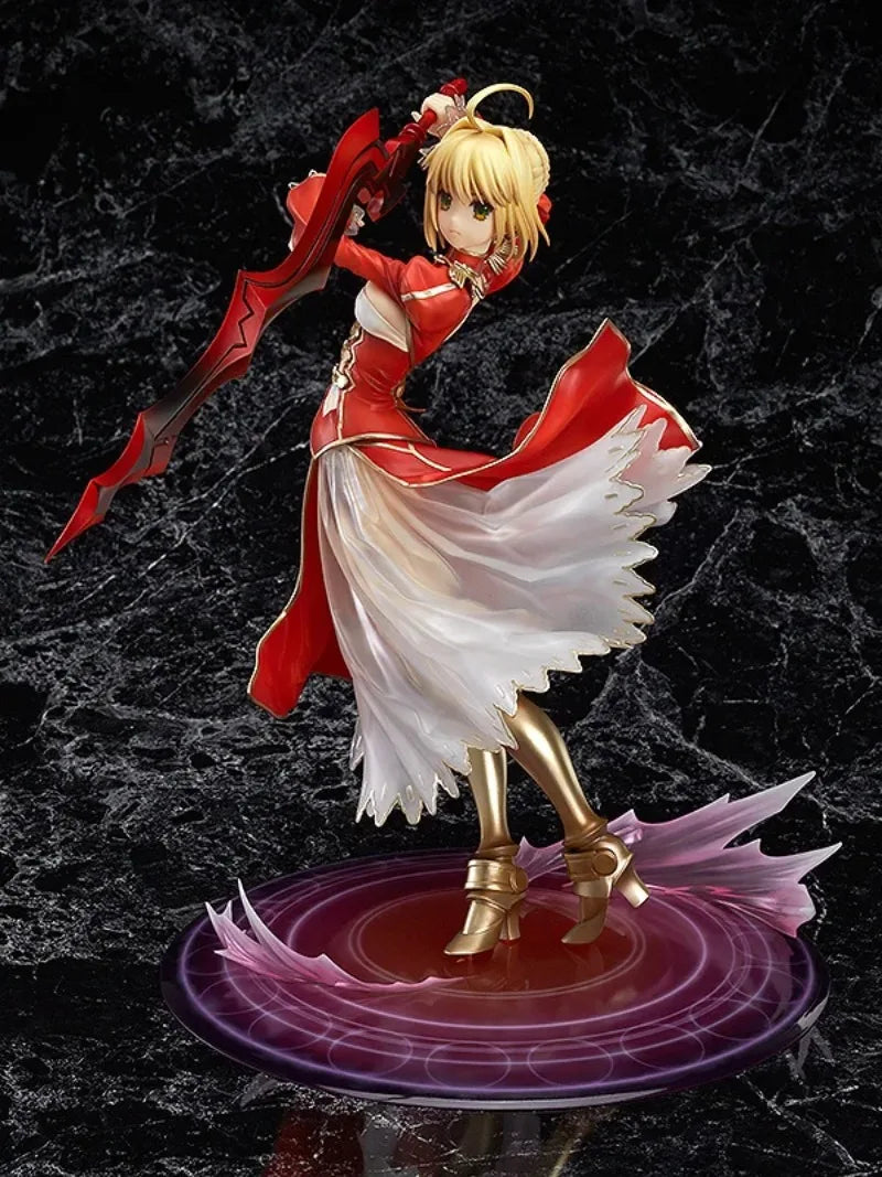 In stock Genuine Fate/EXTRA Nero Claudius Red saber 25cm PVC Action Figure Anime Figure Model Toy Figure Collection Doll Gift