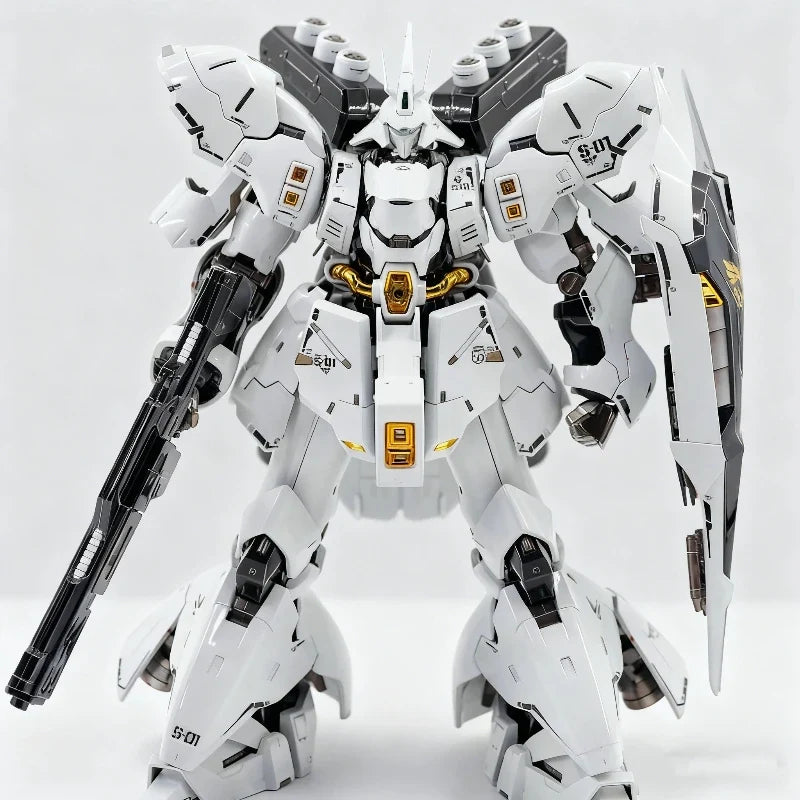 RG 1/144 MSN-04 Sazabi White Star Version Assembly Model Kit Action Figures With Decals Collectable Mecha Toy Desk Deco Boy Gift