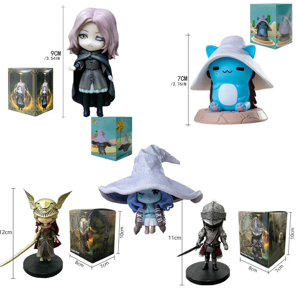 Hot Ring Gaming Q Version Mini Ranni Cat Melina Malenia The Half-Wolf Action Figure Lani Magic Ornaments Dolls gift