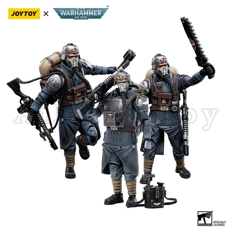 JOYTOY 1/18 Action Figure 40K Astra Militarum Death Korps of Krieg Veteran Reissue Anime Collection Military Model