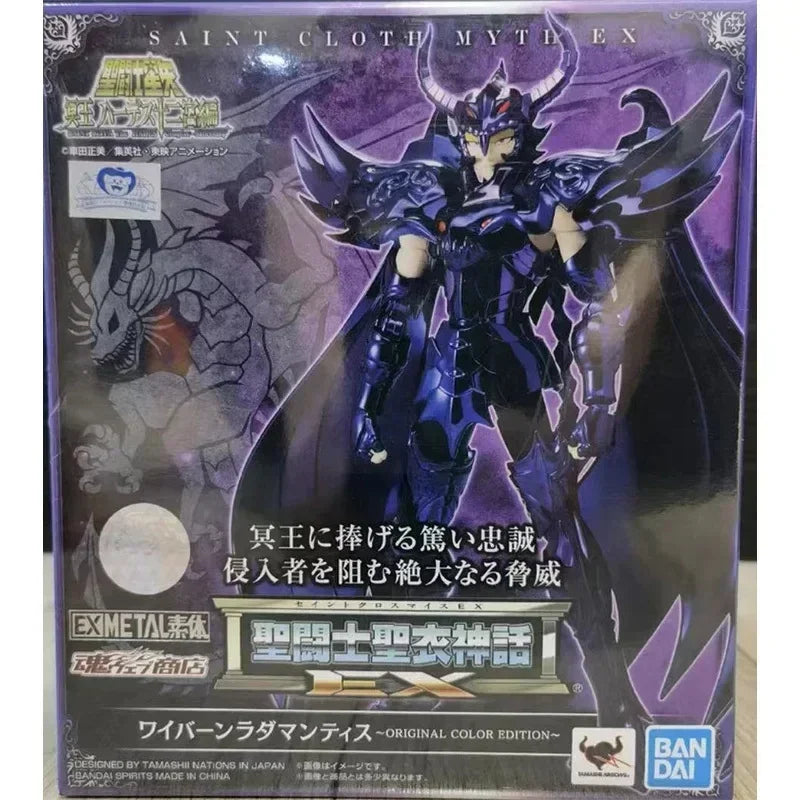 Bandai in Stock  Saint Seiya EX Saint Cloth Myth Flying Dragon Radamantis Original Color Version Movable Figure Toy Gift
