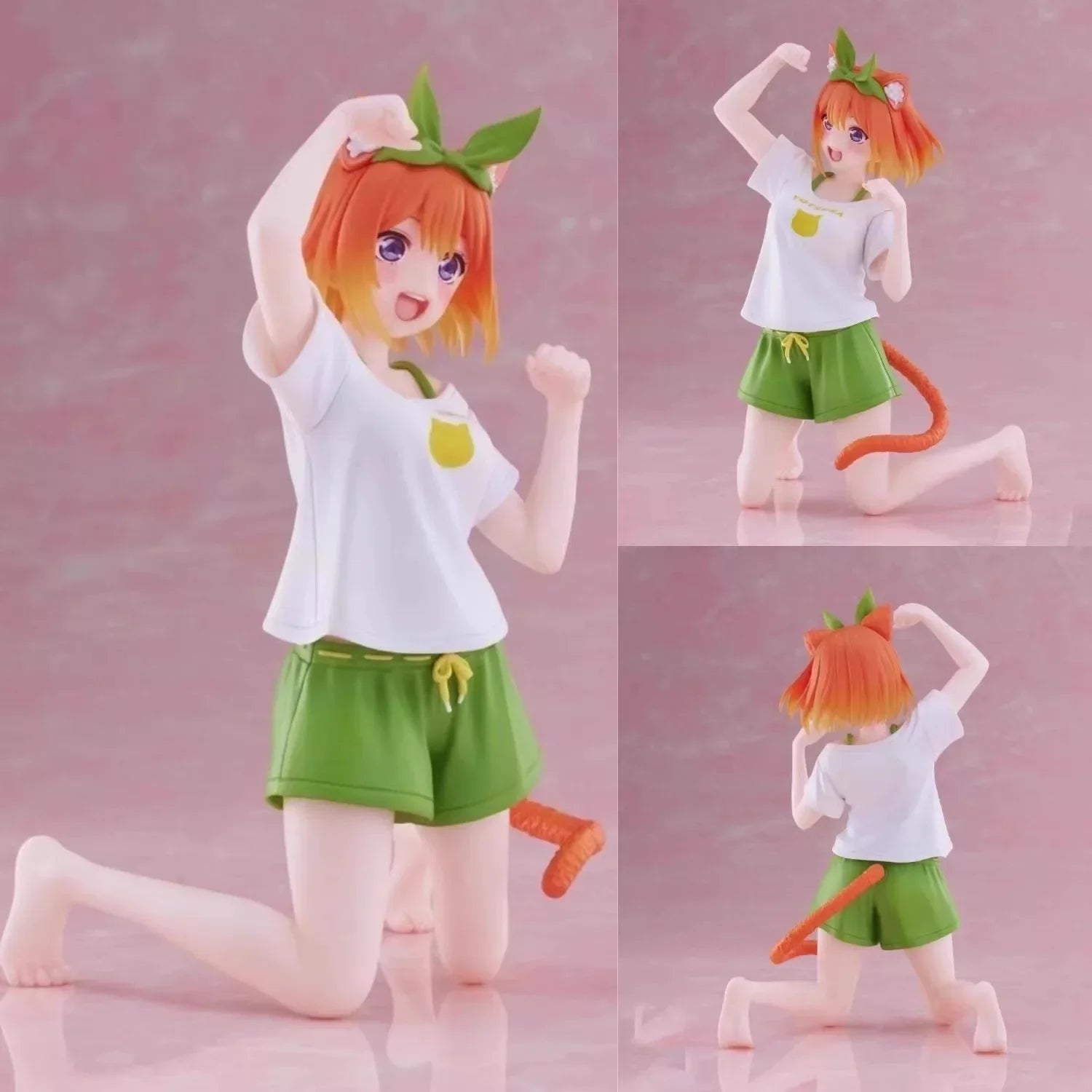 12cm Anime Nakano Nino Figurine The Quintessential Quintuplets Doll Cat Nakano Miku Figure Model PVC In Stock Desktop Cute Toys