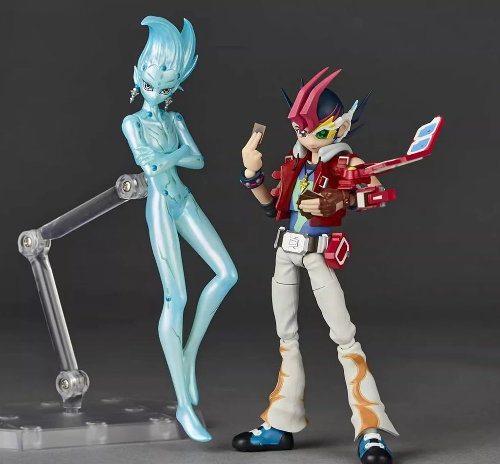 Auf Lager, brandneues Originalprodukt, Kaiyodo, Yu-Gi-Oh, Yusei Fudo, Yuuma Tsukumo, bewegliche Figuren, Modell