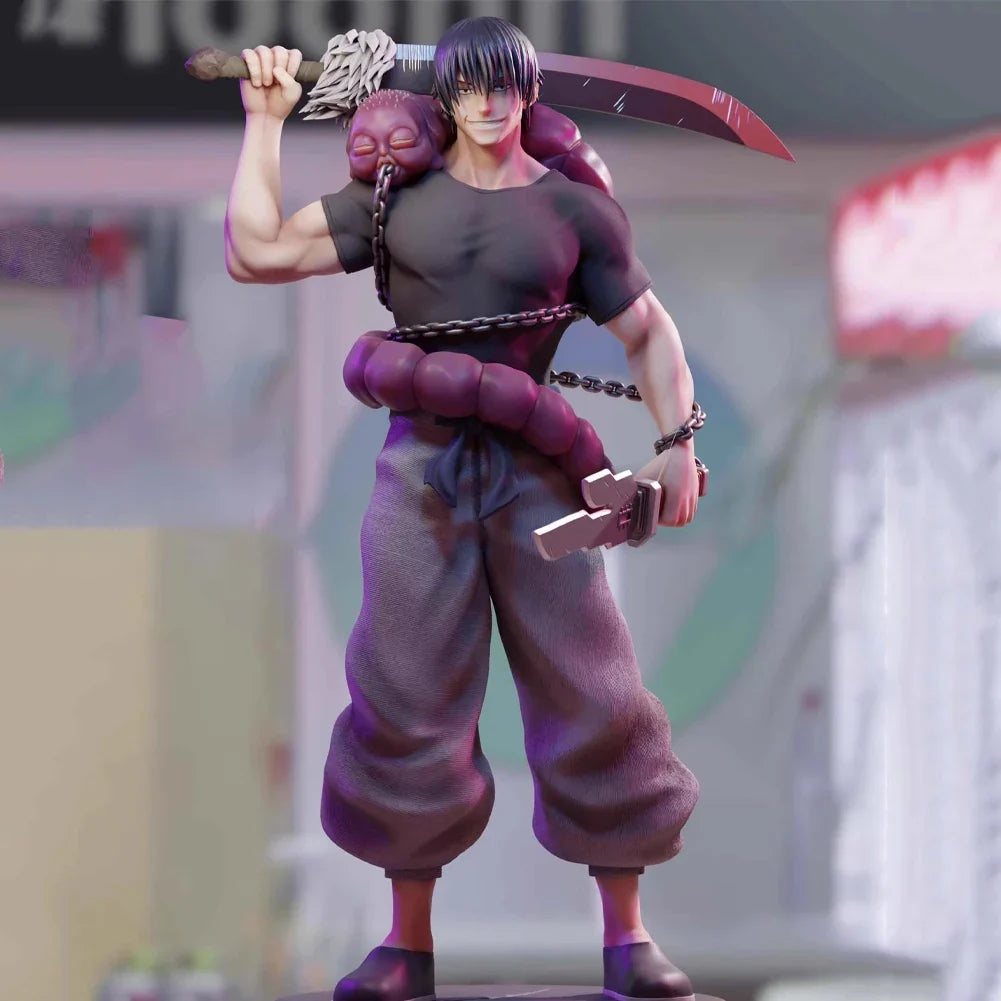 Anime JJK Figure Fushiguro Toji action figure PVC models Fushiguro Toji Figurine Collection Ornaments Toys Christmas Gifts 22CM