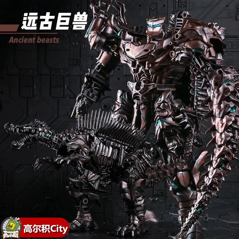 AOYI LS11 AM01 Transformation Action Figur 35cm Scorn Dinobots Ancient Behemoth Dinosaur Anime Figure Model Toy