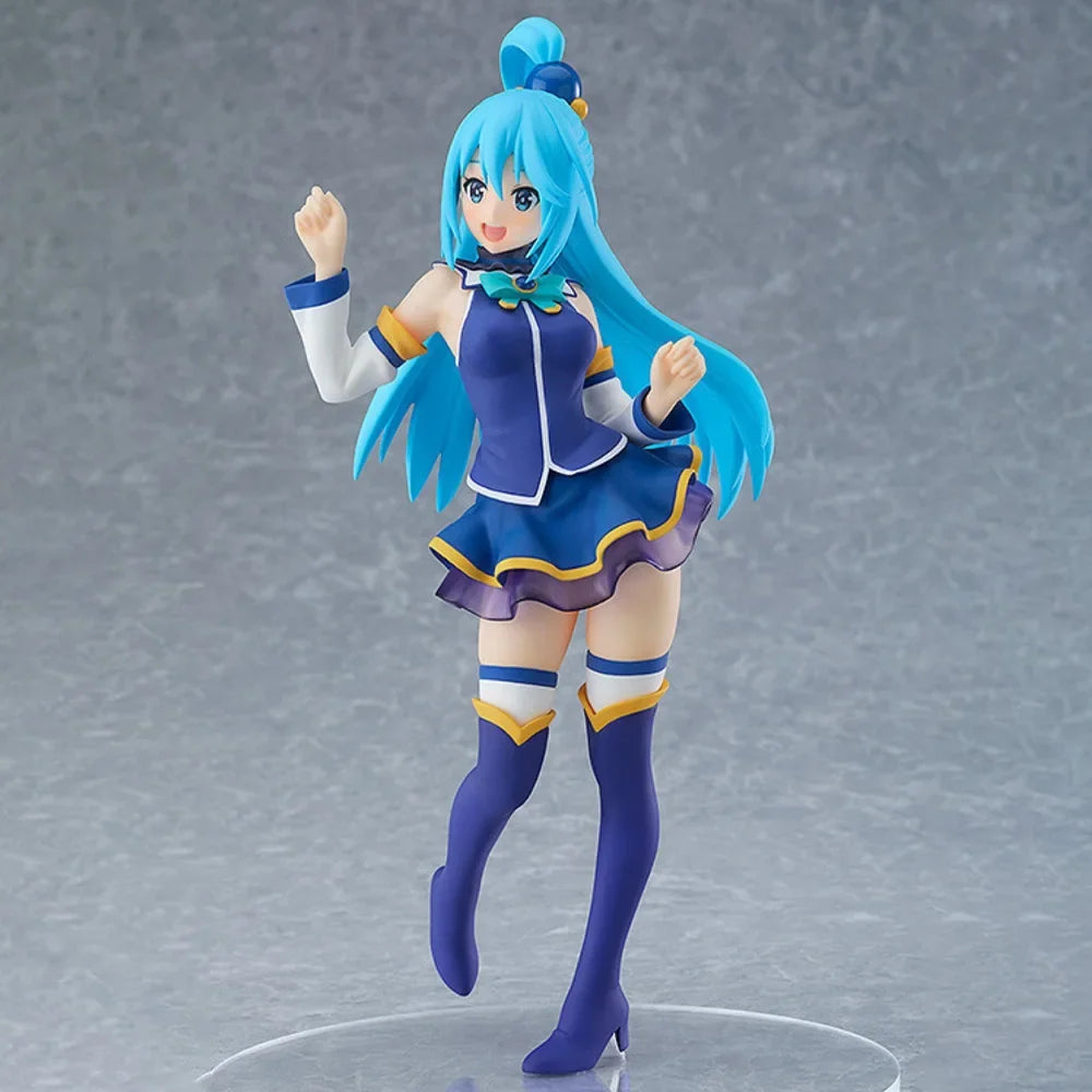 In Stock GSC Genuine Pop Up Parade Eiga Kono Subarashii Sekai Ni Shukufuku O! Kurenai Densetsu Aqua 18.5cm Model Figure Toy Gift