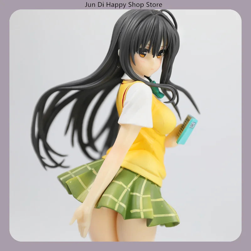 22cm To Love-Ru Yui Kotegawa Looking Back Pose Anime Figure Model Statue Collection Desktop Decoration Ornament Toy Gift