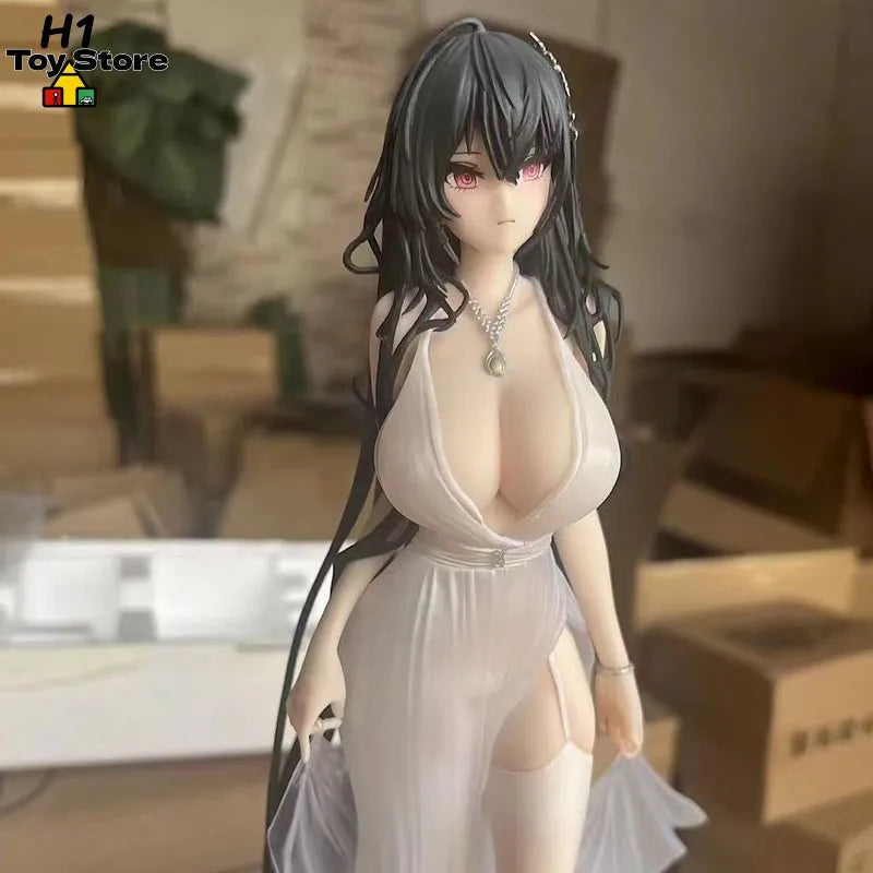 Azur Lane Taihou Figure White Dress Anime Busty Girl PVC Statue 30CM Collectible Model Desk Decor For Anime Fans