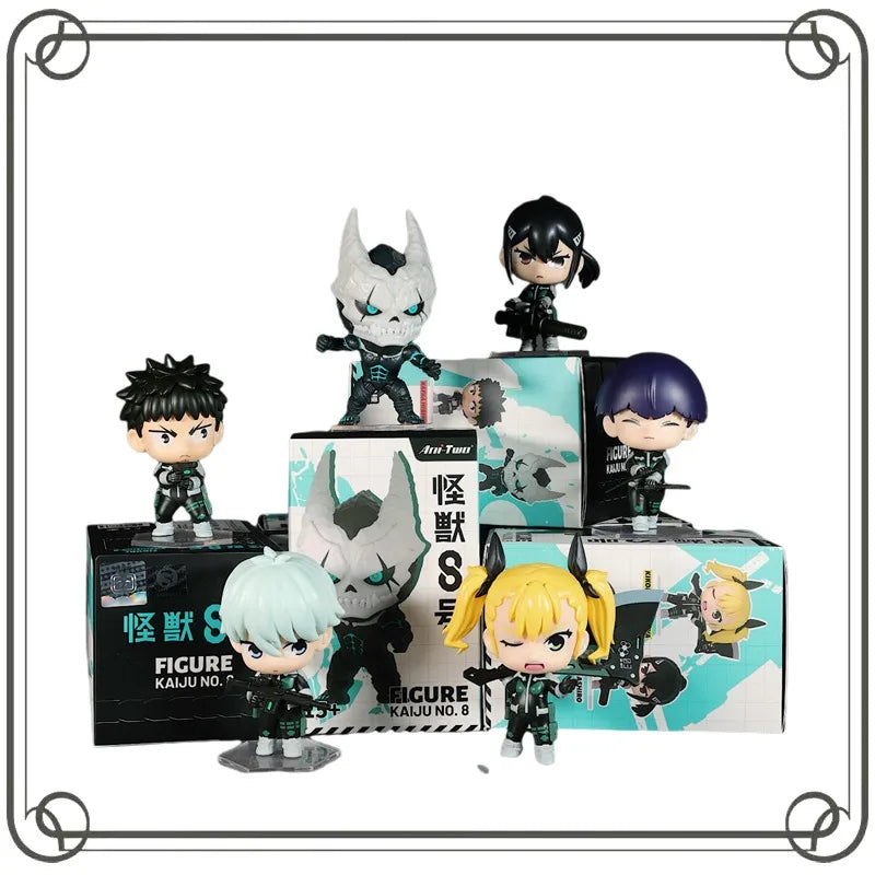 Beast No. 8 Q-version Action Figure Two-dimensional Anime Figures PVC Model in-vehicle Ornament Holiday Gifts Model Toys