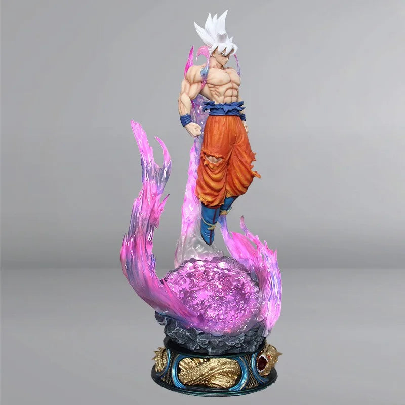 Anime Dragon Ball 25cm Super Saiyan Ultra Instinct Goku Action Figure PVC Statue Collectible Toy Gift Desktop Ornament
