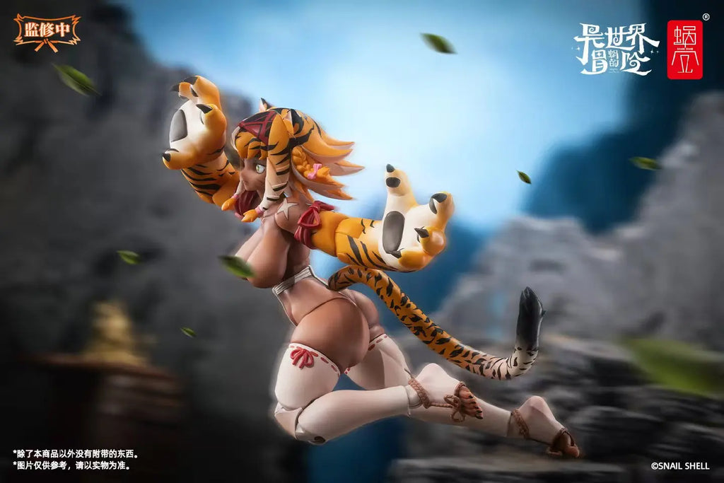 New Snail Shell Rpg-04 1/12 Action Figure Snail'S Isekai Adventure Tiger Girl Galu Action Figure Figurine Collection Toys Gifts