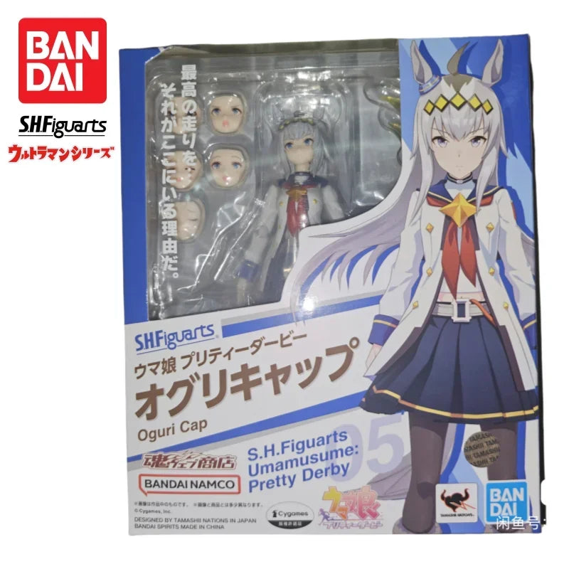 In Stock SHF Horse Racing Girl Little Hat Figma Movable Figure Doll Peripherals Moveable Doll Collection Gifts