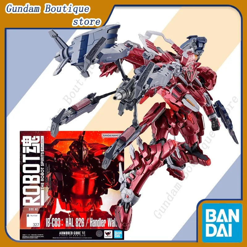 Bandai Genuine THE ROBOT SPIRITS ARMORED CORE VI 327 IB-C03: HAL 826 / Handler Walte Anime Action Figure Collectible Model Toy