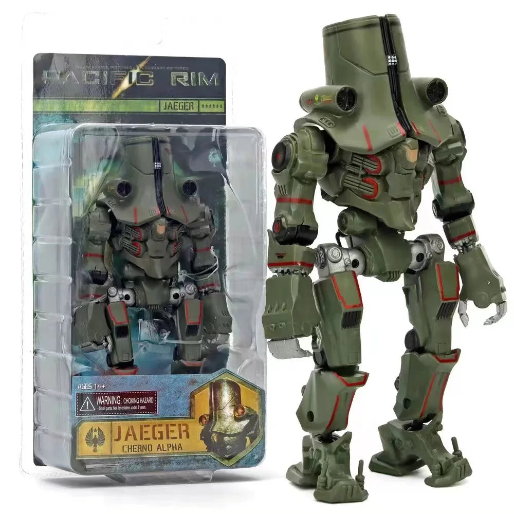 Licht emittieren 20CM NECA Figur Pazifischer Crimson Typhoon Gipsy Danger Cherno Alpha Modellspielzeug Rand Sammlerstück Puppe Geschenk