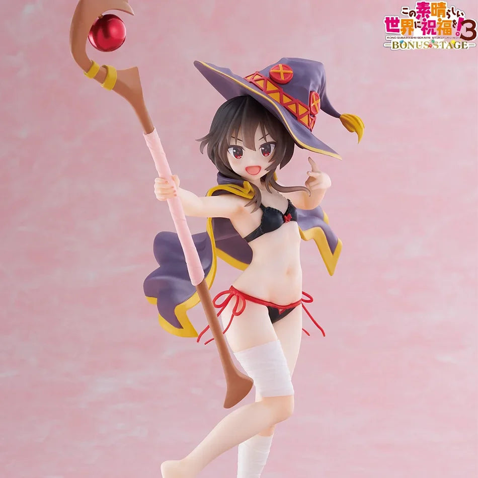 In Stock Anime God's Blessing on This Wonderful World 18cm Megumin Action Figure Cute Figurine For Girls Droppshiping