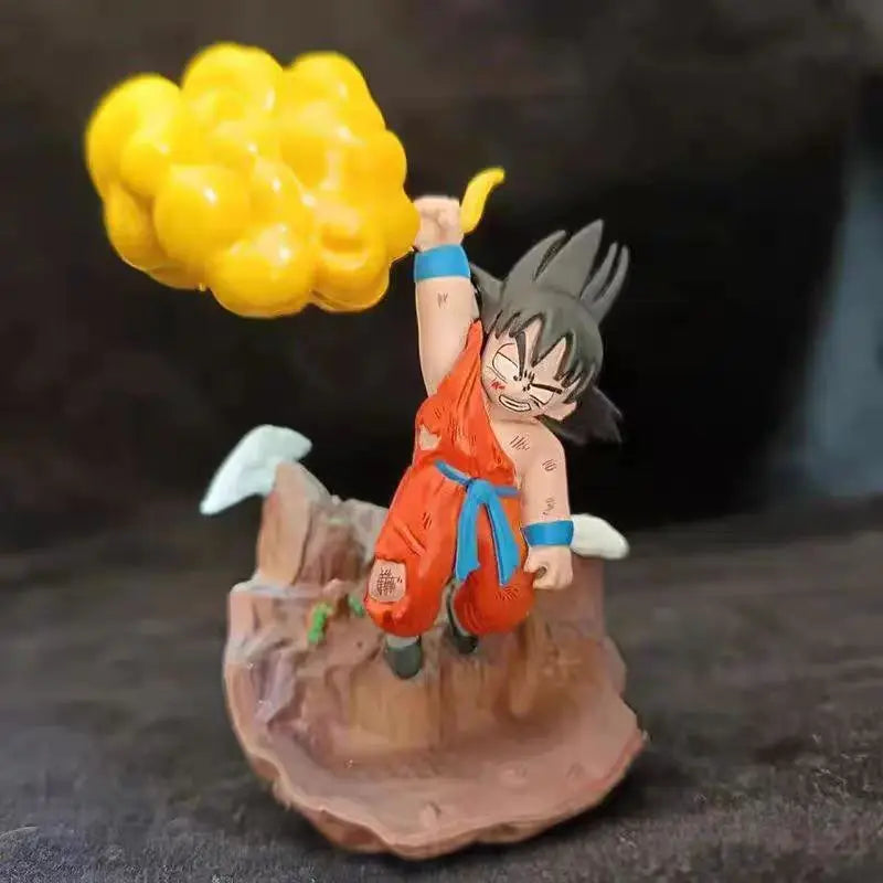 Anime Dragon Ball Z Cloud Goku Kids Figures Krillin Shark Egg Buu Gotenks Trunks Action Figures Babidi Q version PVC Model Toys