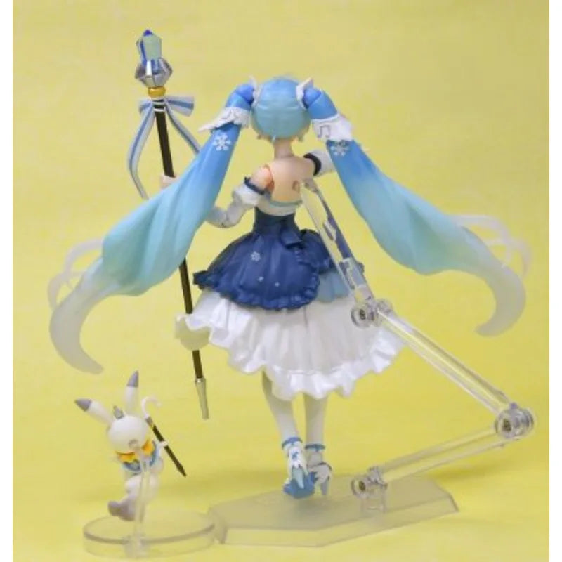 Max Factory Original Figma Snow Miku 2019 135mm Anime Action Figures Toys for Boy Christmas Gift Collectible Model Ornaments