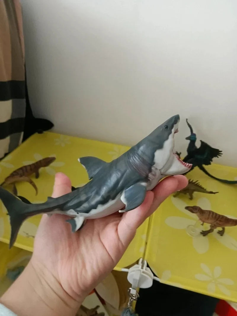 PNSO Great White Shark Model Companion For Growth Barton Dinosaur King Figure Collectible Toys And Hobbies Action Figures