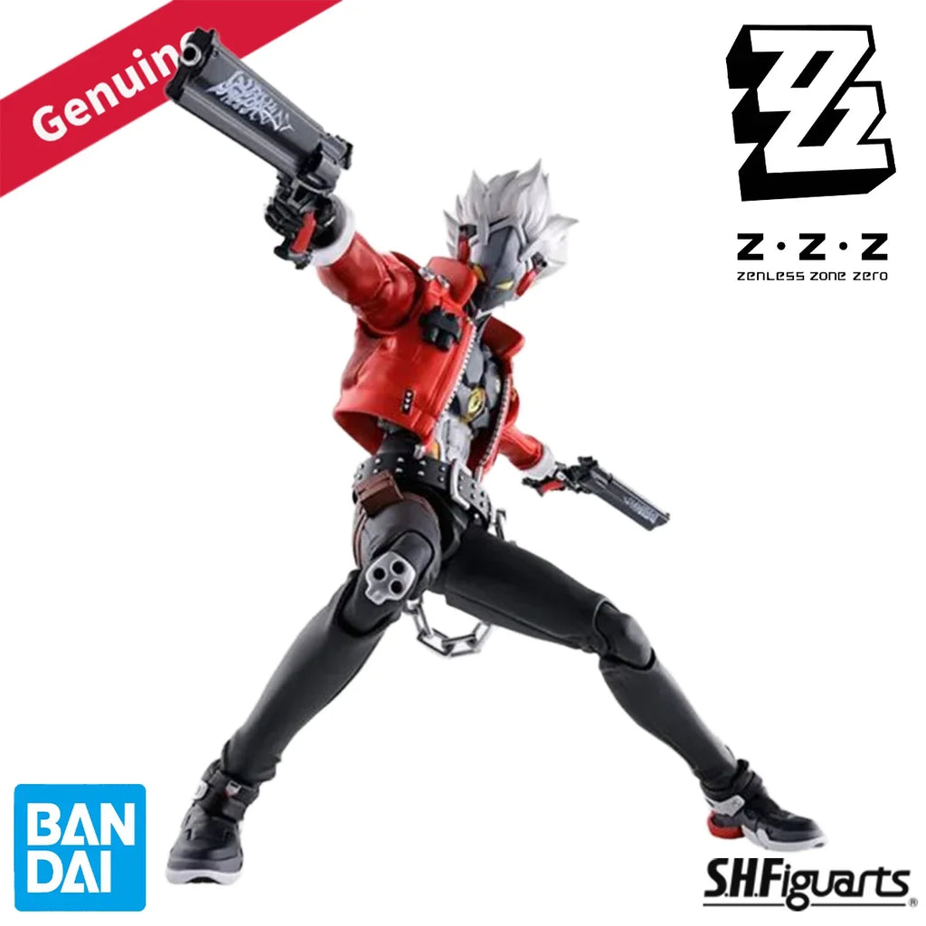 Original Genuine Bandai Action/Dolls S.H.Figuarts Zenless Zone Zero Billy Kid H=170mm Game Character Figure Action Model Boy Toy