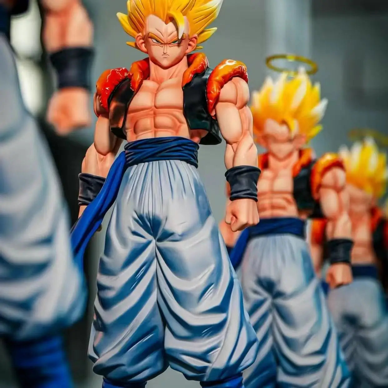 Jt Statue Anime Dragon Ball Vegetto Figure Gogeta Statue With Base Super Saiyan Action Figures Collection Model Toys Gifts