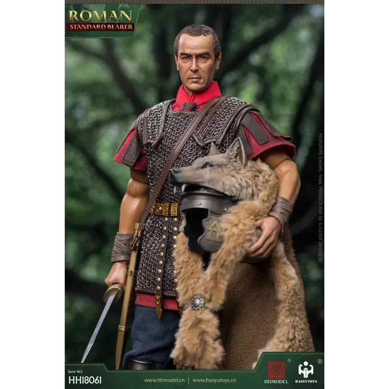 【Spot Goods】HHMODEL & HAOYUTOYS HH18061 1/6 Male Soldier Imperial Legion Rome Flag Bearer Full Set 12'' Action Figure Model
