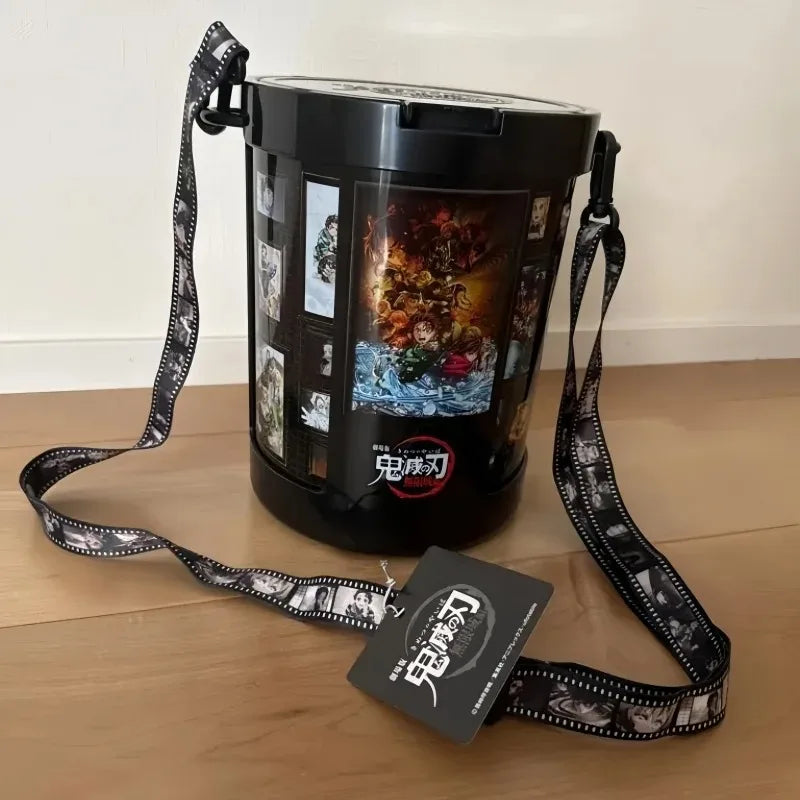 In Stock Original Anime Action Figures Demon Slayer Infinite City Chapter Models Toys  Popcorn Bucket Pvc Collection Decor Gifts