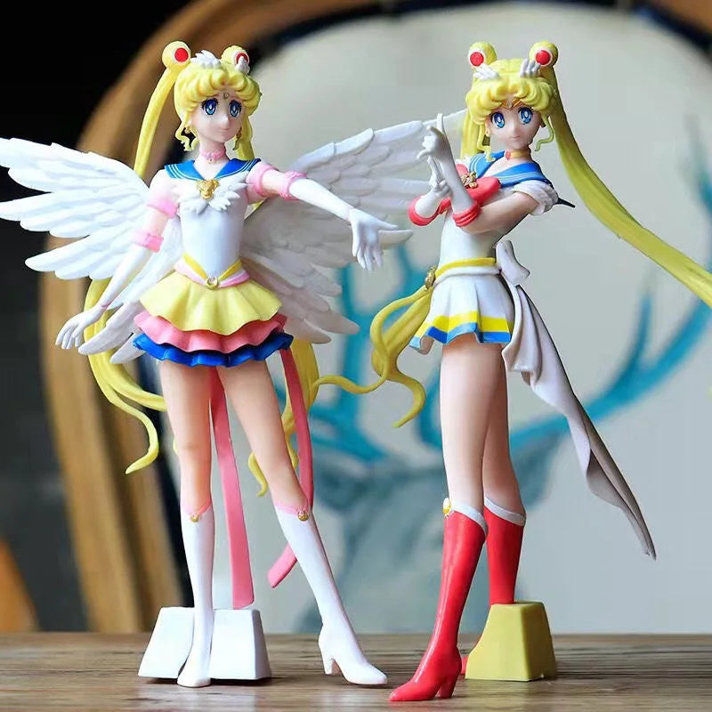Moon Anime Figure Tsukino Usagi Action Figurine Pvc Statue Model Collectible Ornament  Decor Toys Kids Christmas Gifts