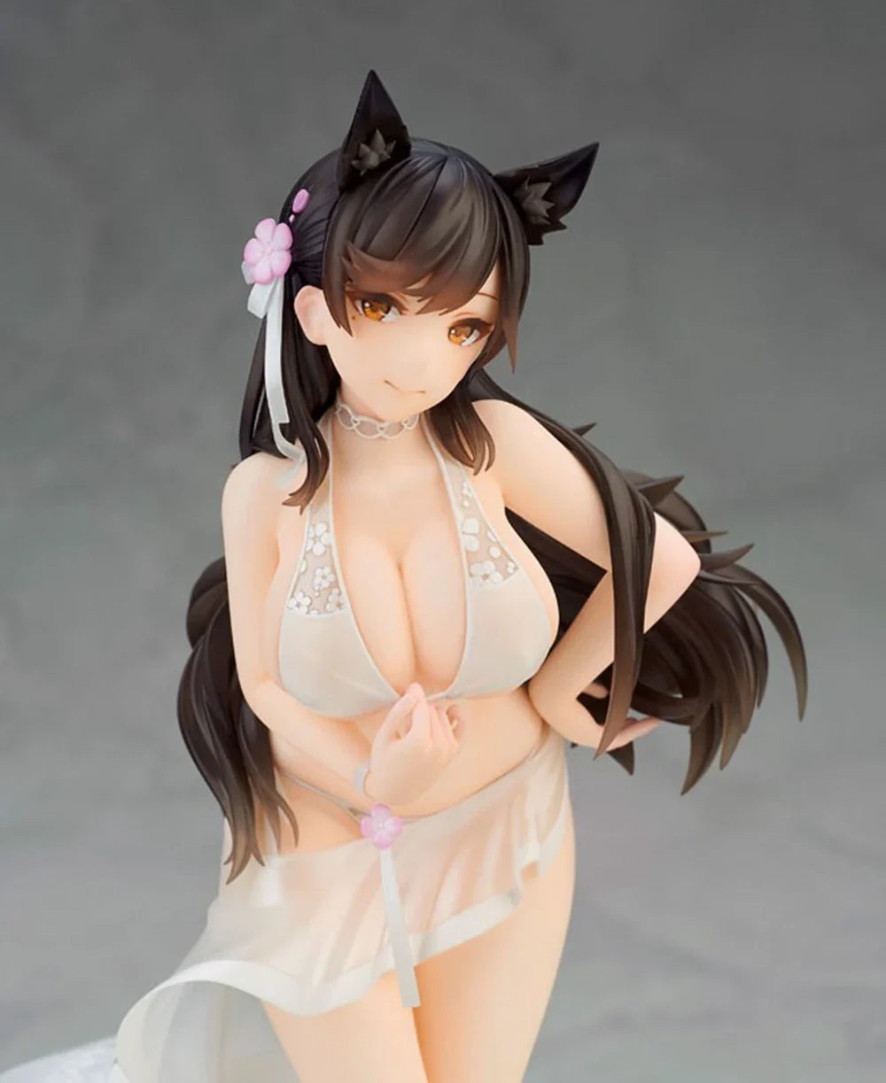 24CM Anime Azur Lane Atago 1/7 Midsummer March Ver Standing Model Toy Gift Collection Aciton Figure PVC Doll
