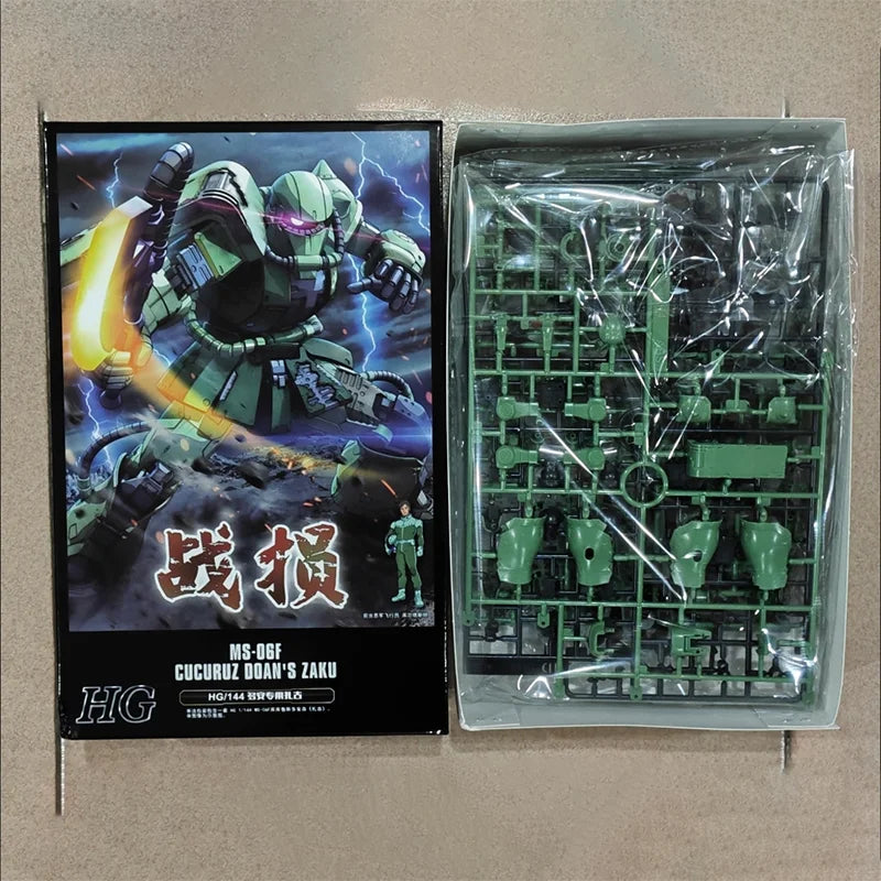 【IN STOCK】WEIMEI WM HG 1/144 Cucuruz Doans Zaku MS-06F Battle Damaged Assembly Model Kit Action Figure Plastic robot Model Toys