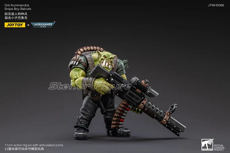 【SF】JOYTOY 1/18 Action Figure Ork Kommandos Snipa Boy Balrukk Model Toys Gifts Collection Ornaments