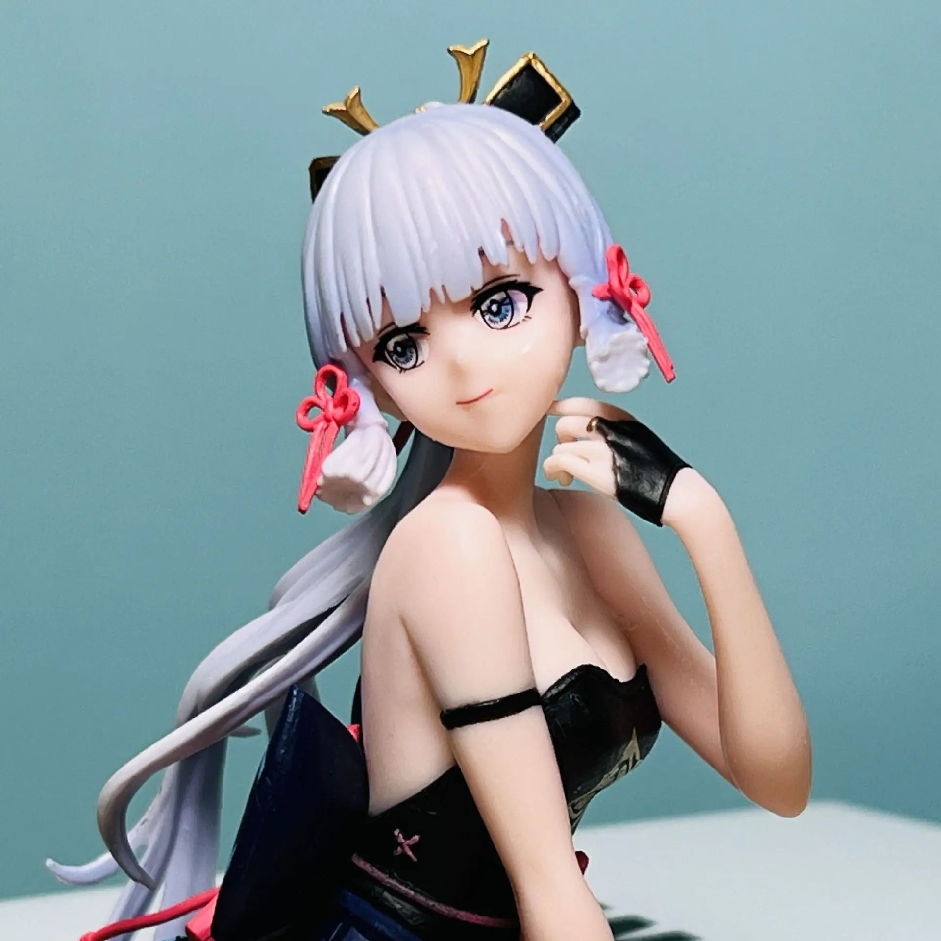18cm Genshin Impact Anime Figure Kamisato Ayaka Sexy Beauty Girl Action Figures Decor Collectible Model Doll Toys Xams Gift